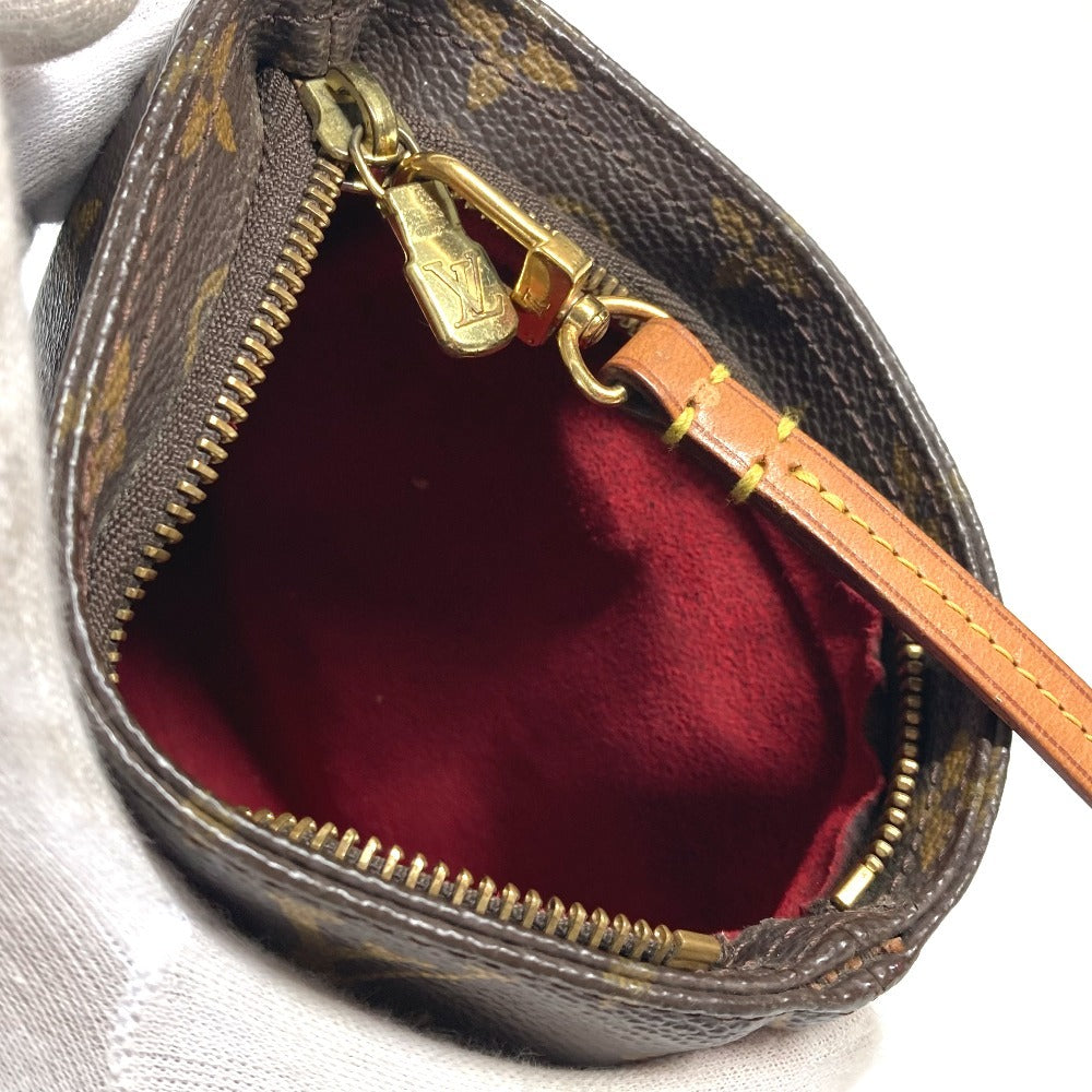 LOUIS VUITTON M51901 モノグラム パルティシオン カバン ストラップ付 クラッチバッグ ポーチ モノグラムキャンバス レディース ブラウン