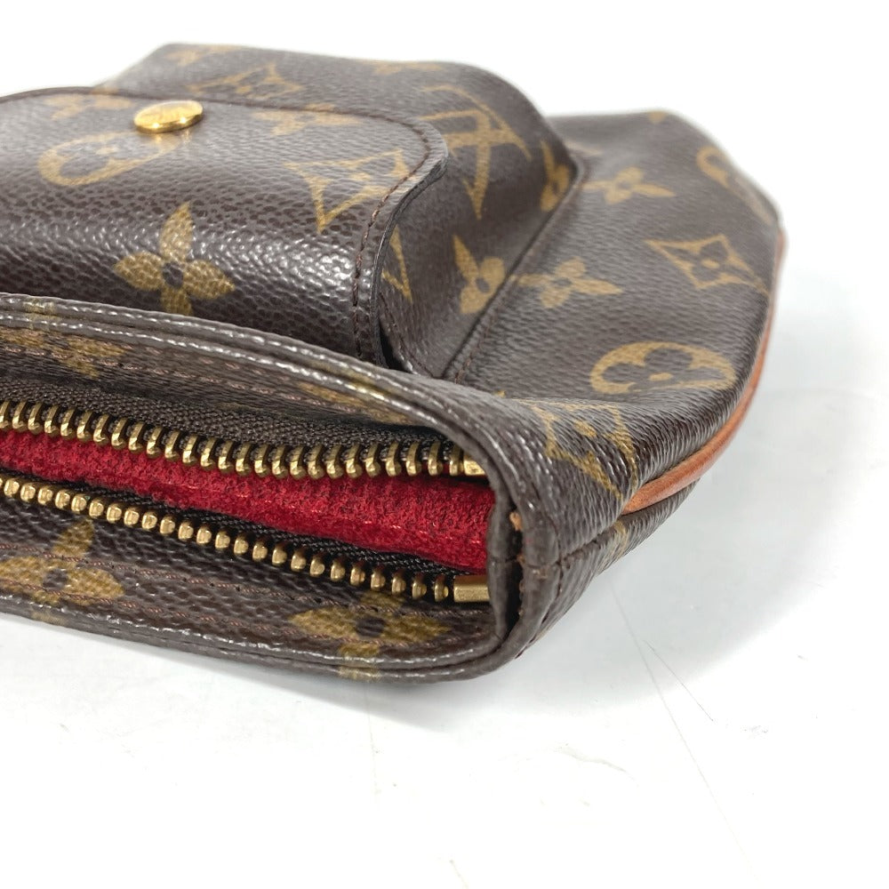 LOUIS VUITTON M51901 モノグラム パルティシオン カバン ストラップ付 クラッチバッグ ポーチ モノグラムキャンバス レディース ブラウン