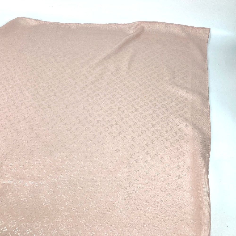 LOUIS VUITTON M77370 モノグラム ショール・エバーモア 大判 ストール ショール シルク レディース ローズプードル ピンク