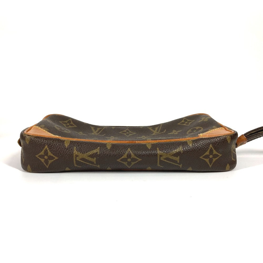 LOUIS VUITTON M51827 Monogram Marly Dragonne PM Pouch/Clutch Bag with Strap, Second Bag, Monogram Canvas, Unisex, Brown