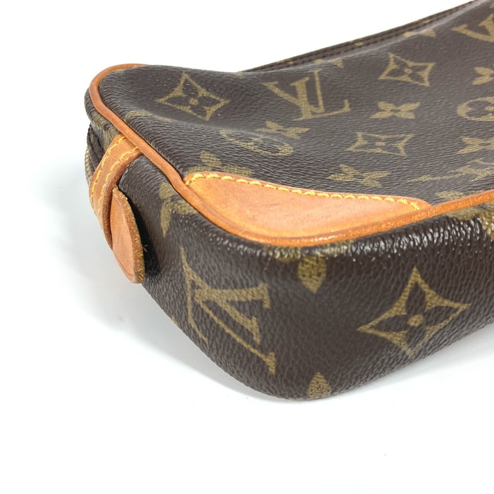 LOUIS VUITTON M51827 Monogram Marly Dragonne PM Pouch/Clutch Bag with Strap, Second Bag, Monogram Canvas, Unisex, Brown