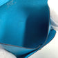 HERMES Bastia Wallet Coin Compartment coin purse Leather blue Used