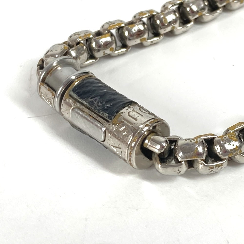 LOUIS VUITTON M63107 MonogramEclipse BraceletChain Accessories bangle Bracelet Metal Black/Silver Used