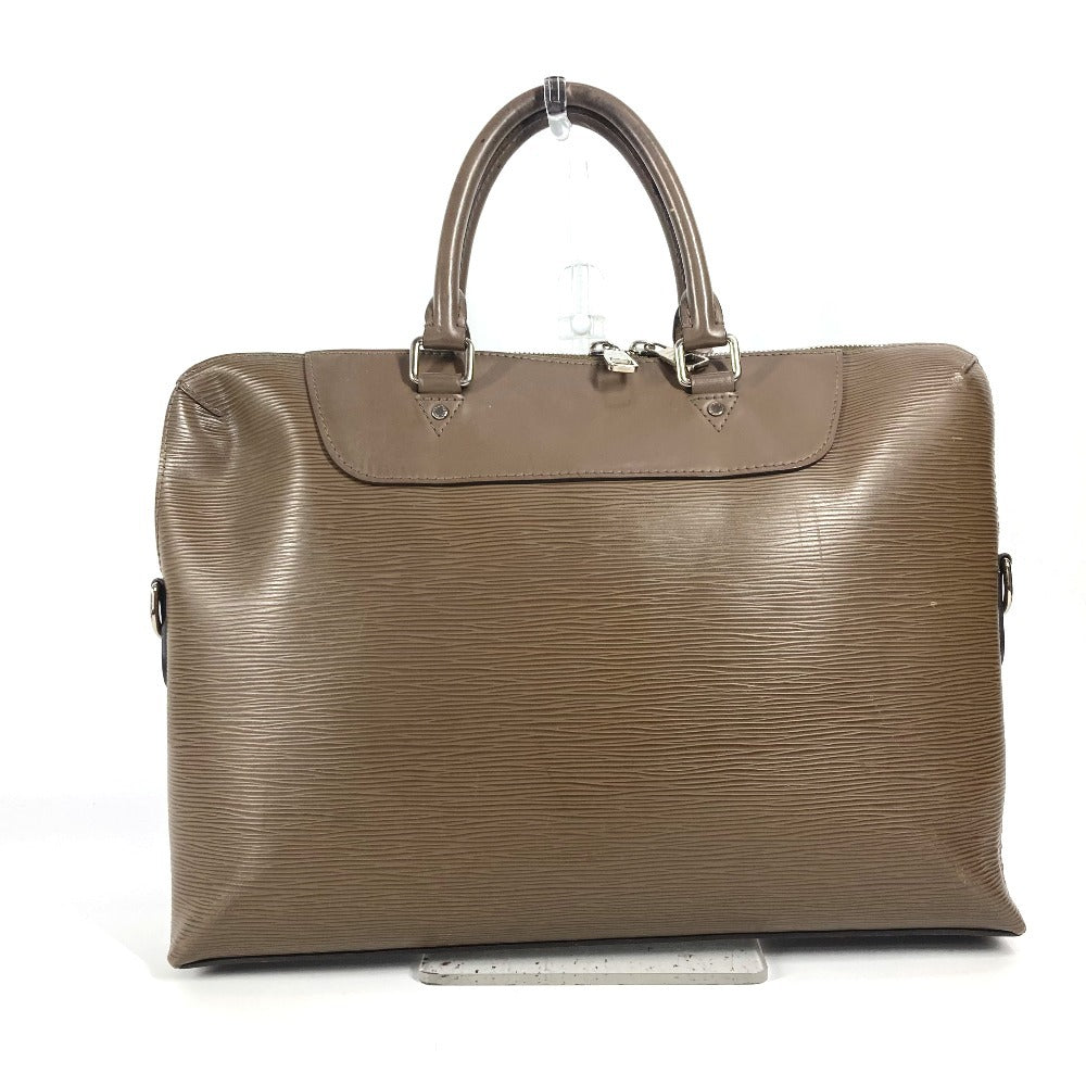 LOUIS VUITTON M50166 エピ ポルトドキュマンジュール PDJ カバン ハンドバッグ トートバッグ ブリーフケース ビジネスバッグ エピレザー メンズ トープ ブラウン