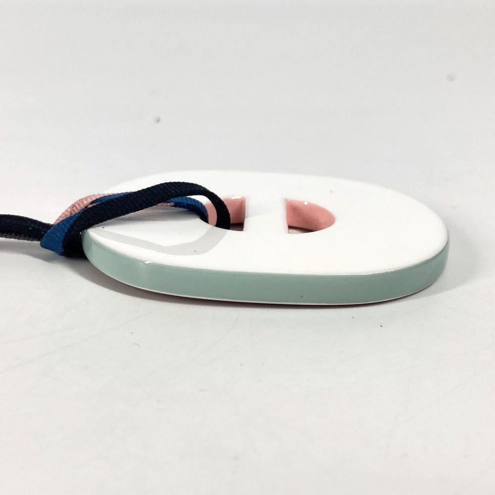 HERMES Fidelio Village Accessories Necklace Lacquer Women's Pink
