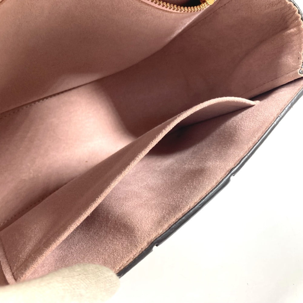 LOUIS VUITTON N64418 ダミエ ワイト カバン 斜め掛け フラップ ポシェット Wチェーン ショルダーバッグ ダミエキャンバス レディース ピンク