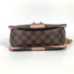 LOUIS VUITTON N64418 ダミエ ワイト カバン 斜め掛け フラップ ポシェット Wチェーン ショルダーバッグ ダミエキャンバス レディース ピンク