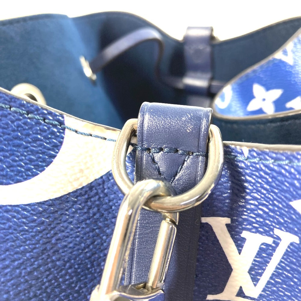 LOUIS VUITTON M45126 LV Escal Neonoe Bag Drawstring Bag Shoulder Bag Shoulder Bag Leather blue/White Used
