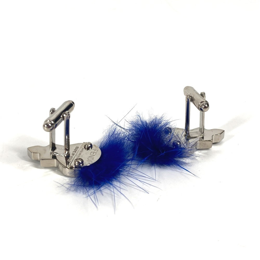 FENDI カールラガーフェルド アクセサリー カフス メタル メンズ ブルー