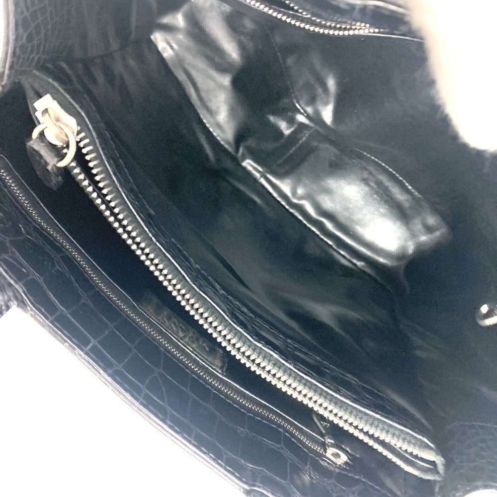 VERSACE メデューサ ロゴ スタッズ カバン トートバッグ ハンドバッグ レザー レディース ブラック