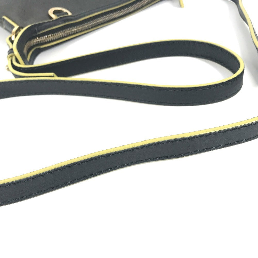 BVLGARI ロゴ S.Bulgari カバン ポシェット 斜め掛け ショルダーバッグ PVC/レザー ユニセックス グレー