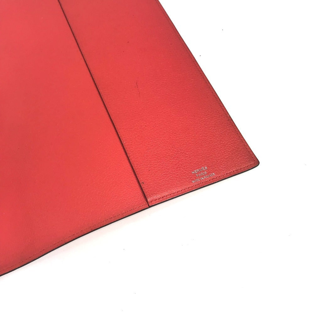 HERMES ステーショナリー ノートパッド 《EAジップ》 A5 メモカバー ケース 手帳カバー ブックカバー ノートカバー レザー ユニセックス ピンク系