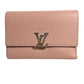 LOUIS VUITTON M62156 ポルトフォイユカプシーヌ コンパクトウォレット LVロゴ 3つ折り財布 トリヨン レディース マグノリア ピンク