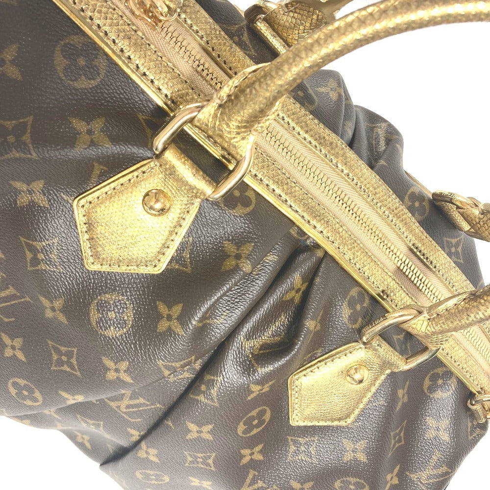 LOUIS VUITTON M95281 Monogram Leopard Print Stephen Bag Mini Boston Bag, 2-Way Shoulder Bag, Chain Handbag, Monogram Canvas, Women's, Brown