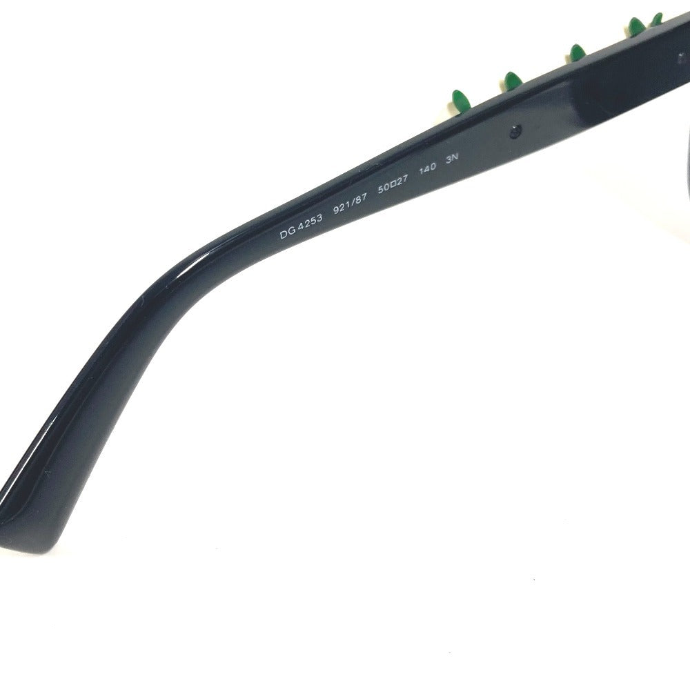 DOLCE&amp;GABBANA DG4253 Flower Print Eyeglasses, Two-Tone Plastic Sunglasses, Women's, Black