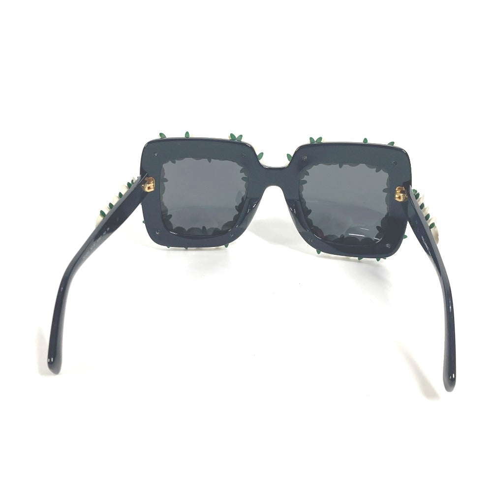 DOLCE&amp;GABBANA DG4253 Flower Print Eyeglasses, Two-Tone Plastic Sunglasses, Women's, Black