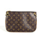 LOUIS VUITTON M44053 Monogram Loretta Crossbody Pochette Shoulder Bag in Monogram Canvas, Brown