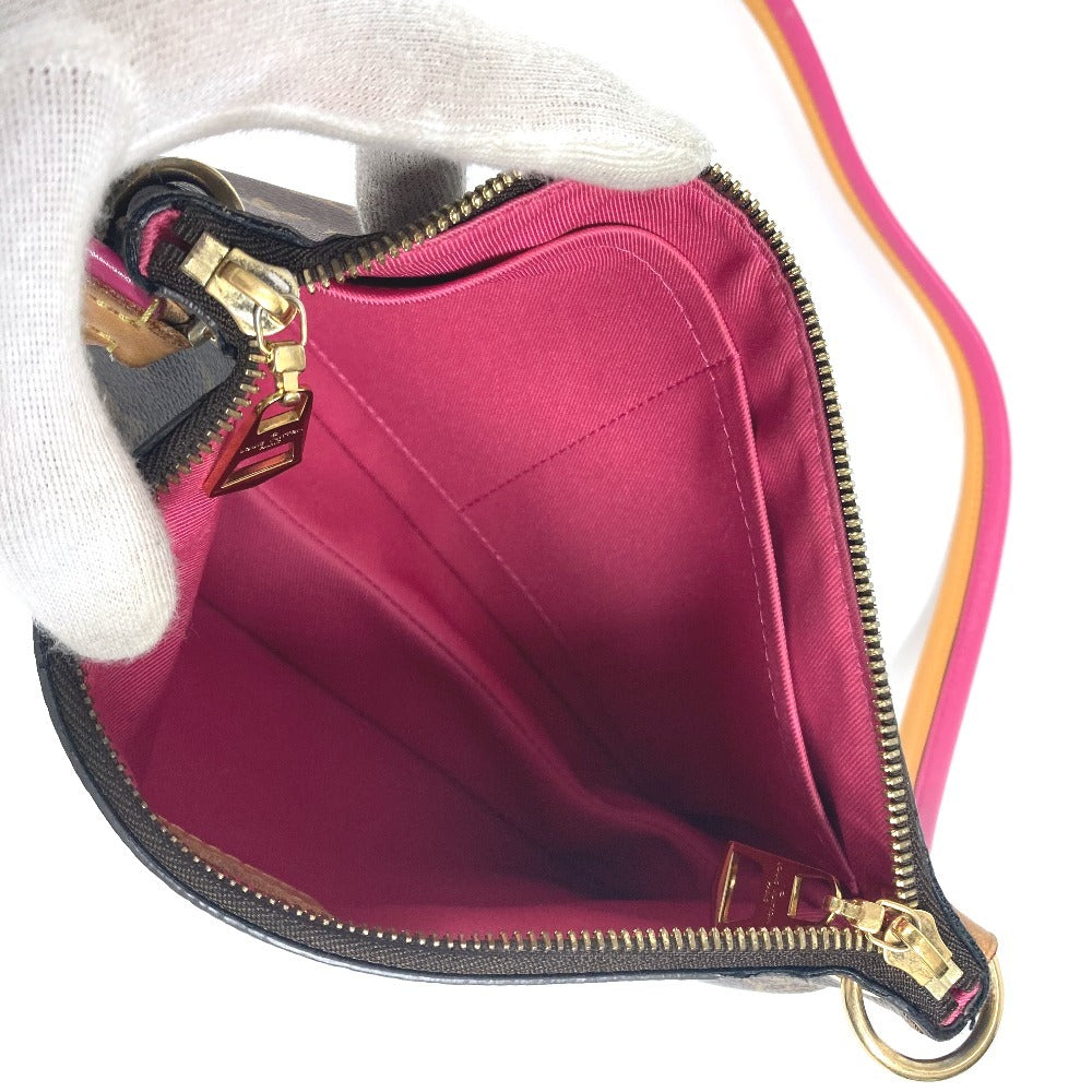 LOUIS VUITTON M44053 Monogram Loretta Crossbody Pochette Shoulder Bag in Monogram Canvas, Brown