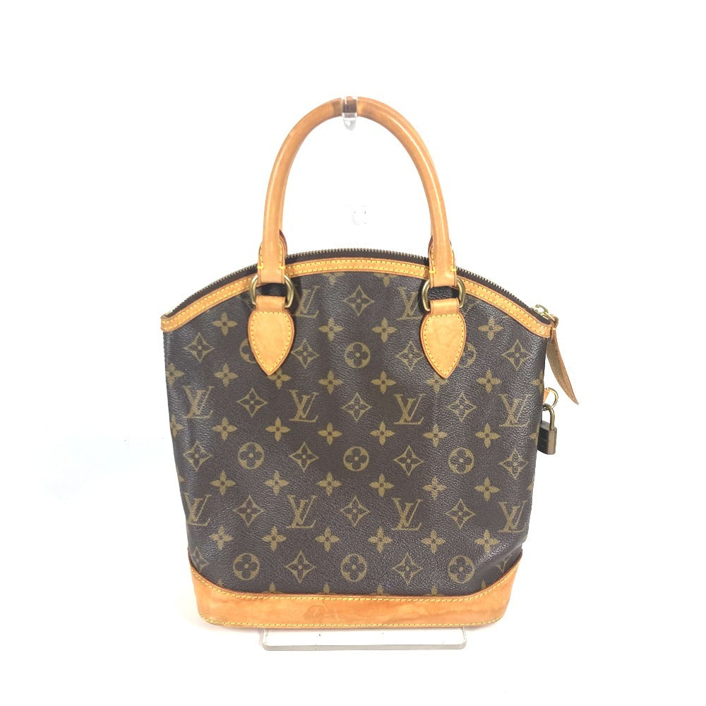 LOUIS VUITTON M40102 Monogram Lockit Handbag, Monogram Canvas, Women's, Brown