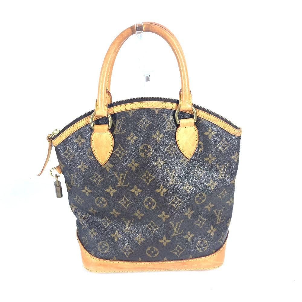 LOUIS VUITTON M40102 Monogram Lockit Handbag, Monogram Canvas, Women's, Brown