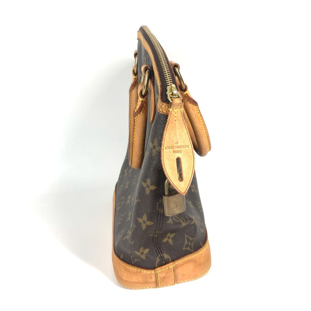 LOUIS VUITTON M40102 Monogram Lockit Handbag, Monogram Canvas, Women's, Brown