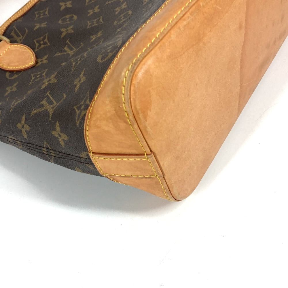 LOUIS VUITTON M40102 Monogram Lockit Handbag, Monogram Canvas, Women's, Brown