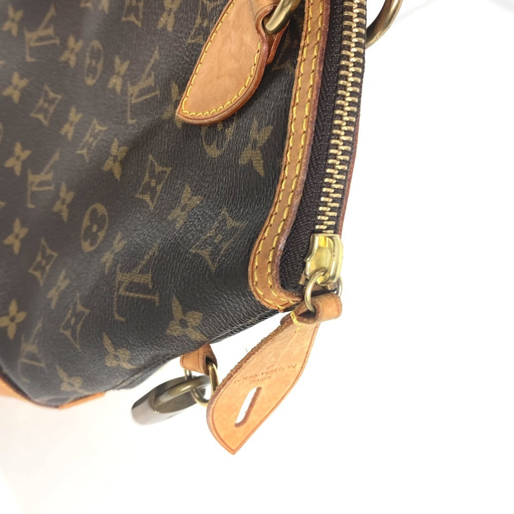 LOUIS VUITTON M40102 Monogram Lockit Handbag, Monogram Canvas, Women's, Brown