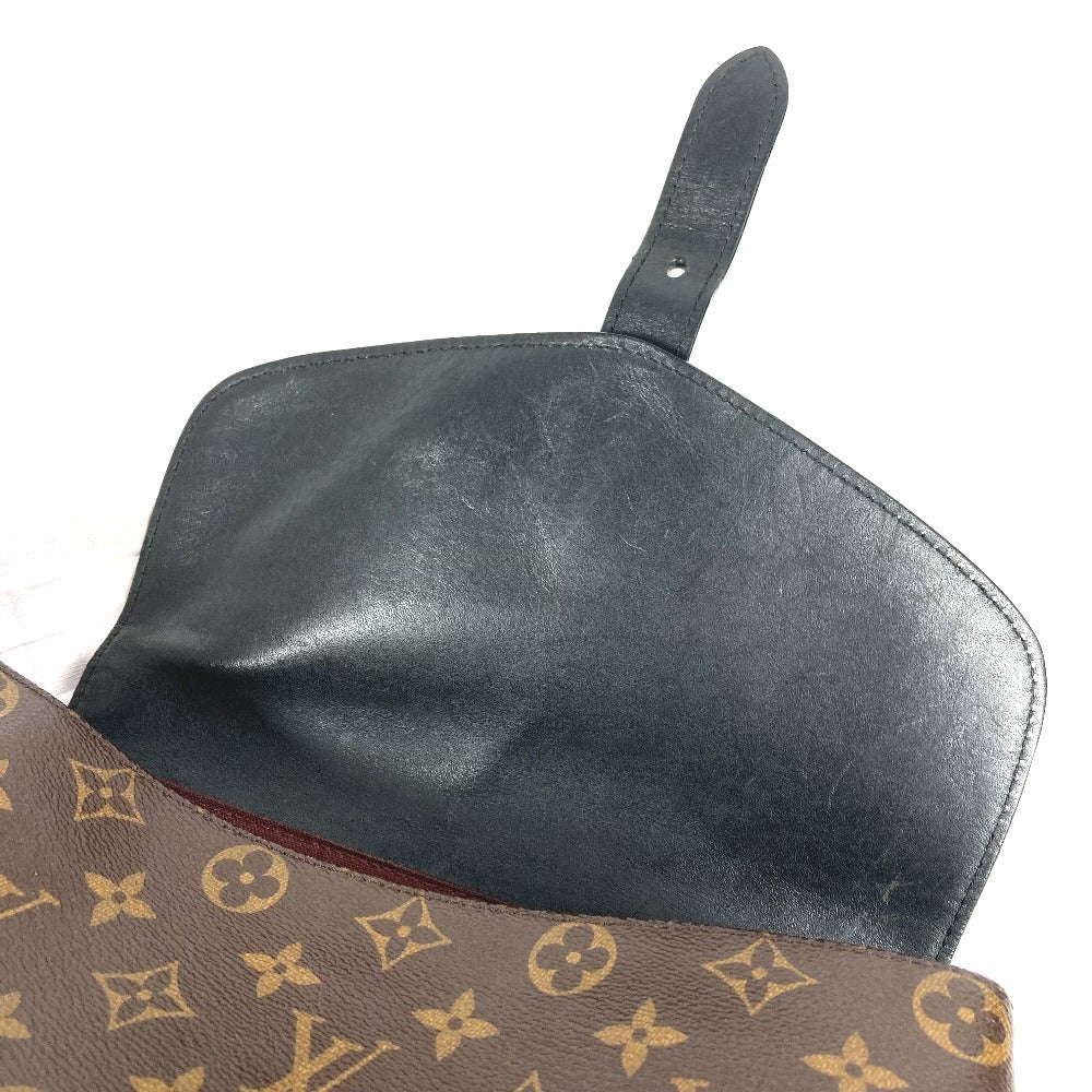 LOUIS VUITTON M40637 Monogram Macassar Parc Backpack, Flap Bag, Monogram Macassar Canvas, Unisex, Brown