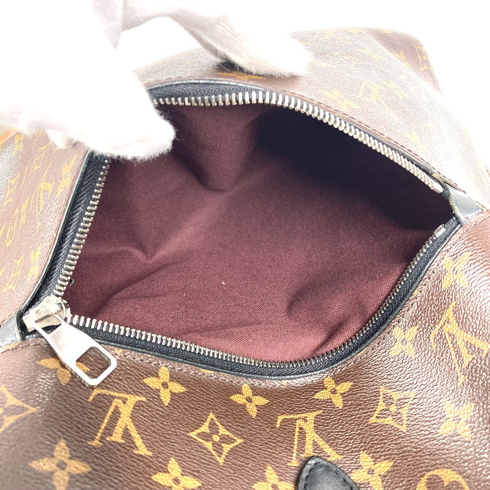 LOUIS VUITTON M40637 Monogram Macassar Parc Backpack, Flap Bag, Monogram Macassar Canvas, Unisex, Brown
