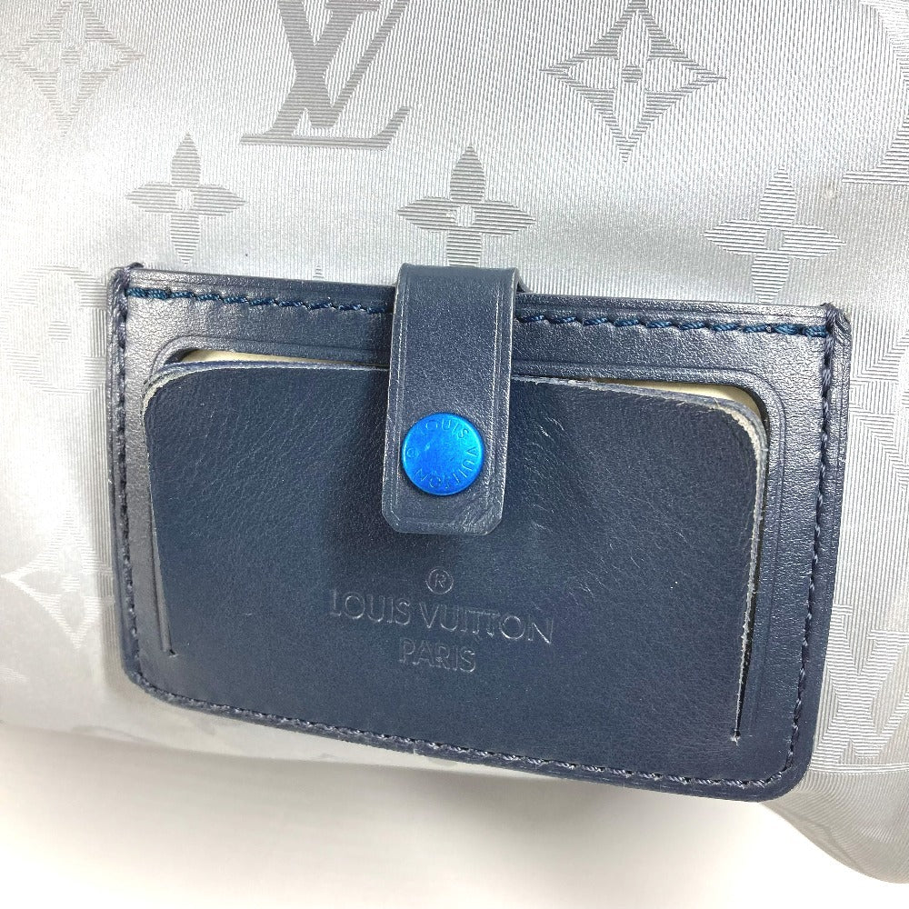 LOUIS VUITTON M44170 モノグラムサテライト キーポル・バンドリエール 50 2WAYバッグ ショルダーバッグ トラベルバッグ カバン コインケース付き ボストンバッグ レザー/キャンバス メンズ シルバー