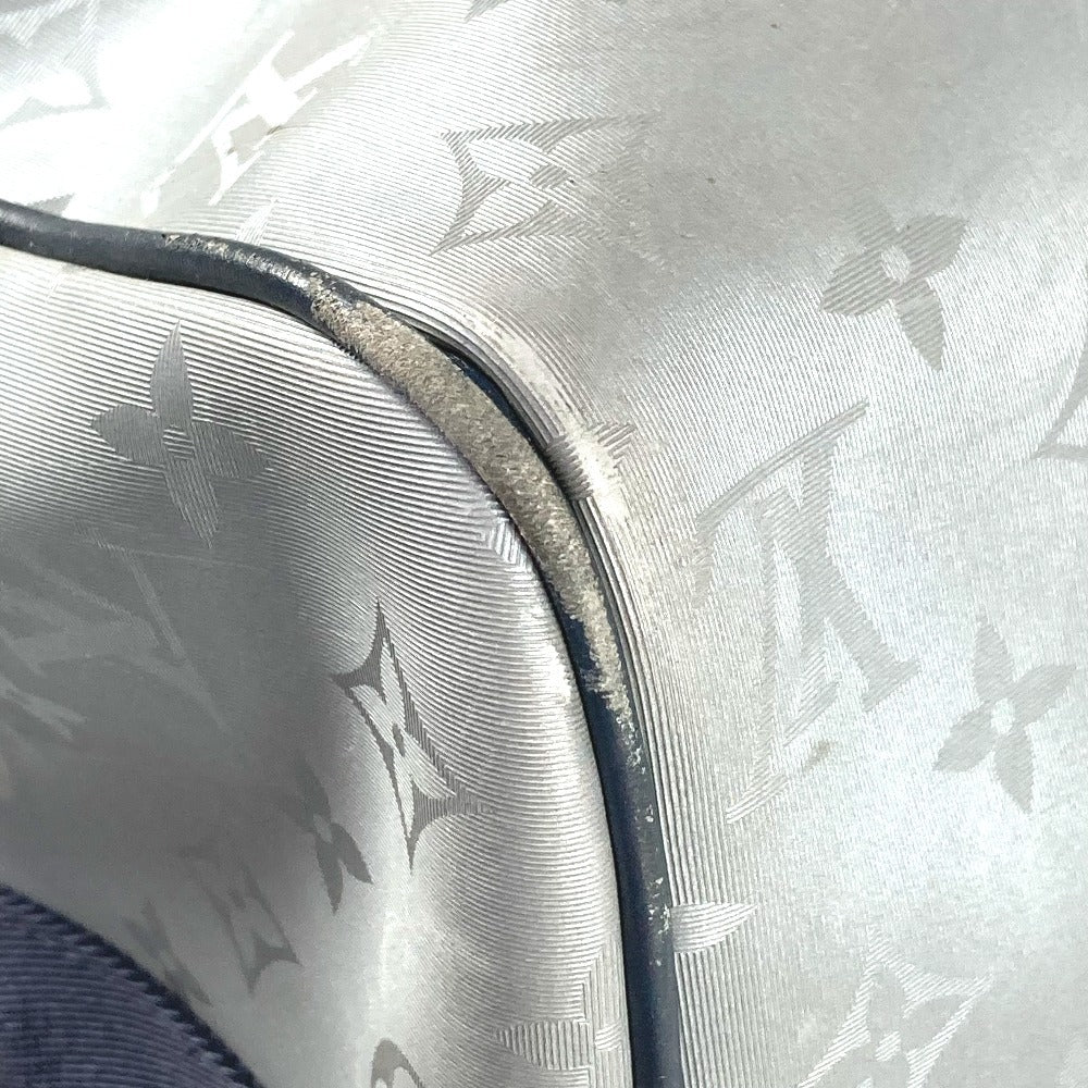 LOUIS VUITTON M44170 モノグラムサテライト キーポル・バンドリエール 50 2WAYバッグ ショルダーバッグ トラベルバッグ カバン コインケース付き ボストンバッグ レザー/キャンバス メンズ シルバー