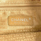 CHANEL クローバー ロゴ 2WAYバッグ ハンドバッグ 縦型トート 斜め掛け ショルダーバッグ レザー/キャンバス レディース ブラック