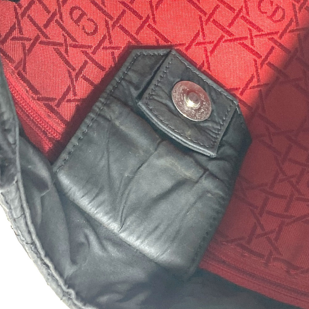 Dior Cannage Logo Shoulder Bag, Nylon, Women's, Black