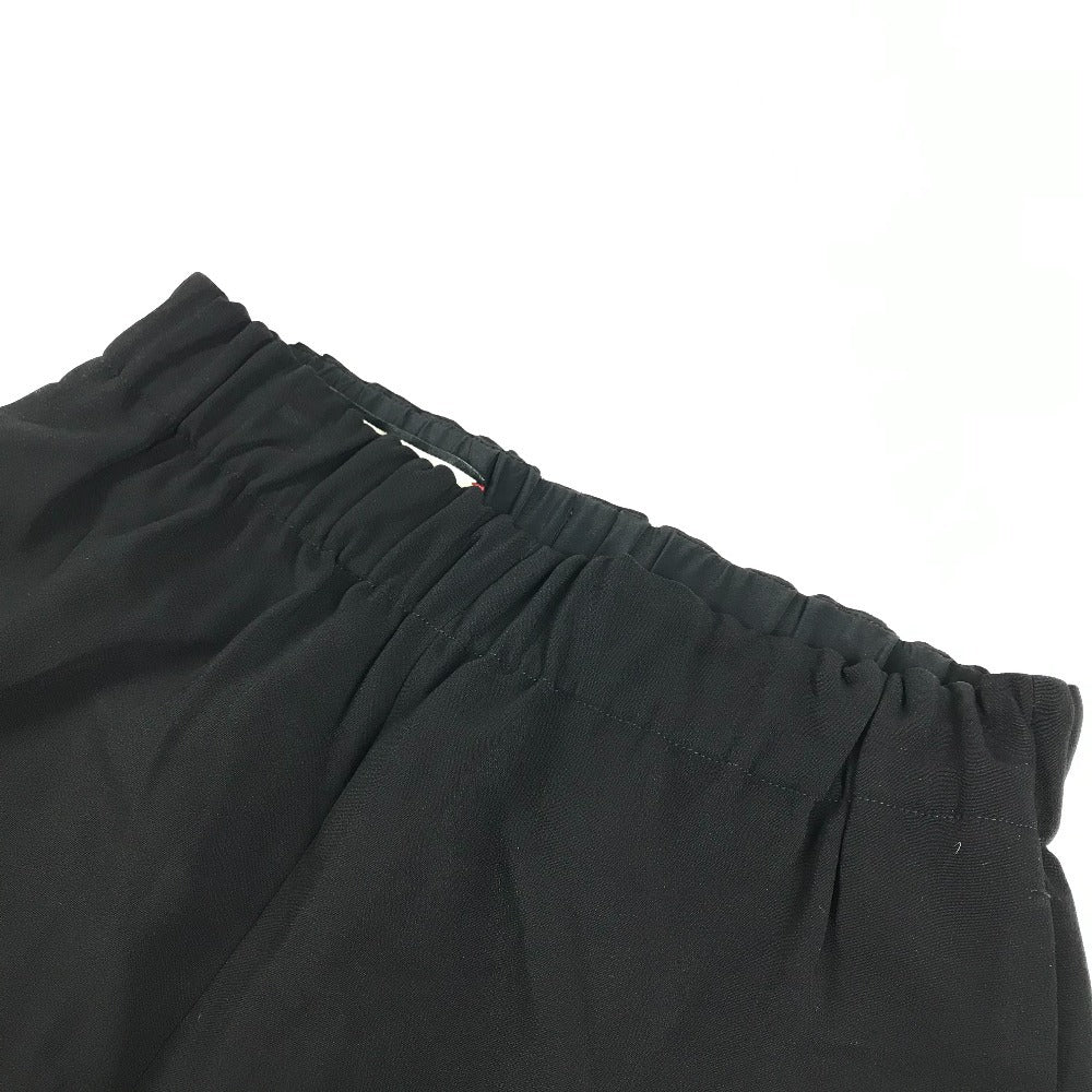 GUCCI 577607 Line Logo Long Pants, Wool, Women's, Black