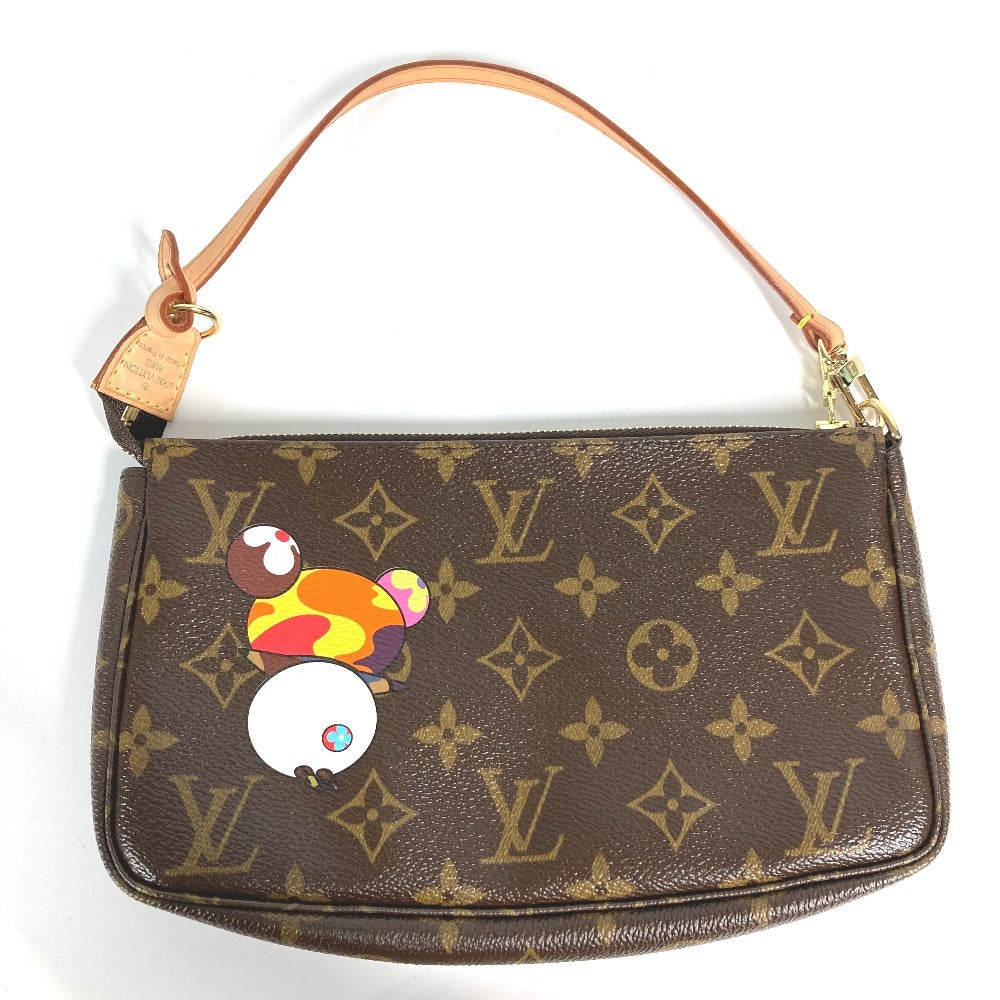 LOUIS VUITTON M51981 Monogram Panda Pochette Accessoires by Takashi Murakami. Accessory pouch, handbag, shoulder bag, Monogram canvas, women's, brown.