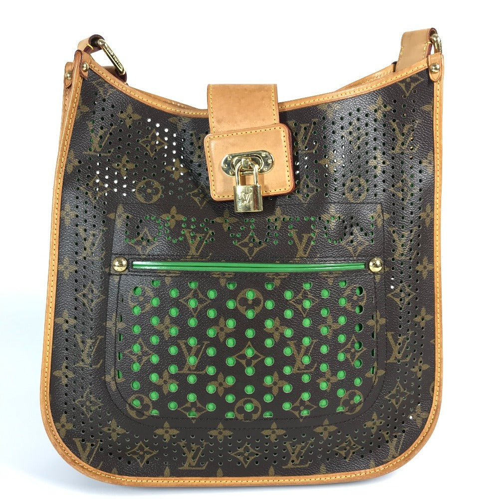 LOUIS VUITTON M95173 モノグラムペルフォ ミュゼット カバン 斜め掛け ショルダーバッグ モノグラムキャンバス ユニセックス グリーン