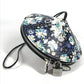 LOUIS VUITTON Floral Print Tupi Shoulder Bag in Black Leather, Unisex