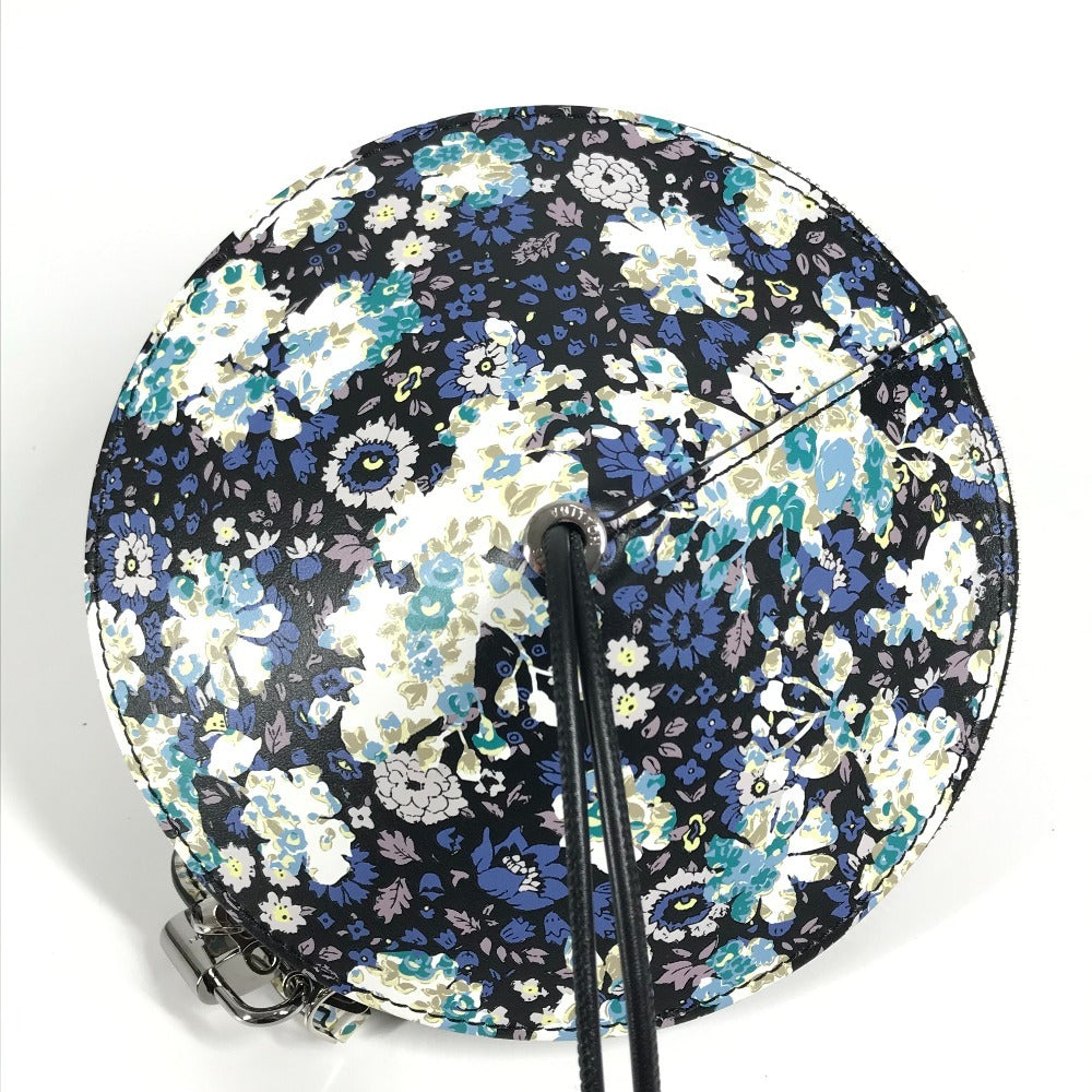 LOUIS VUITTON Floral Print Tupi Shoulder Bag in Black Leather, Unisex