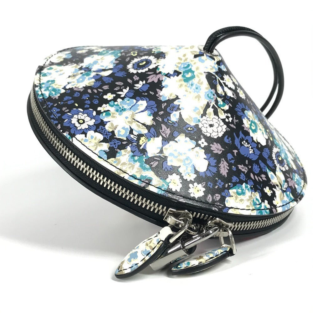 LOUIS VUITTON Floral Print Tupi Shoulder Bag in Black Leather, Unisex