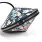 LOUIS VUITTON Floral Print Tupi Shoulder Bag in Black Leather, Unisex