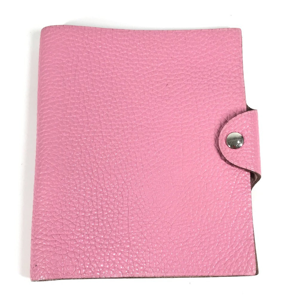 HERMES Ulysse PM Notebook Cover, Memo Pad, Stationery, Notebook Cover, Taurillon Clemence Leather, Women's, Pink