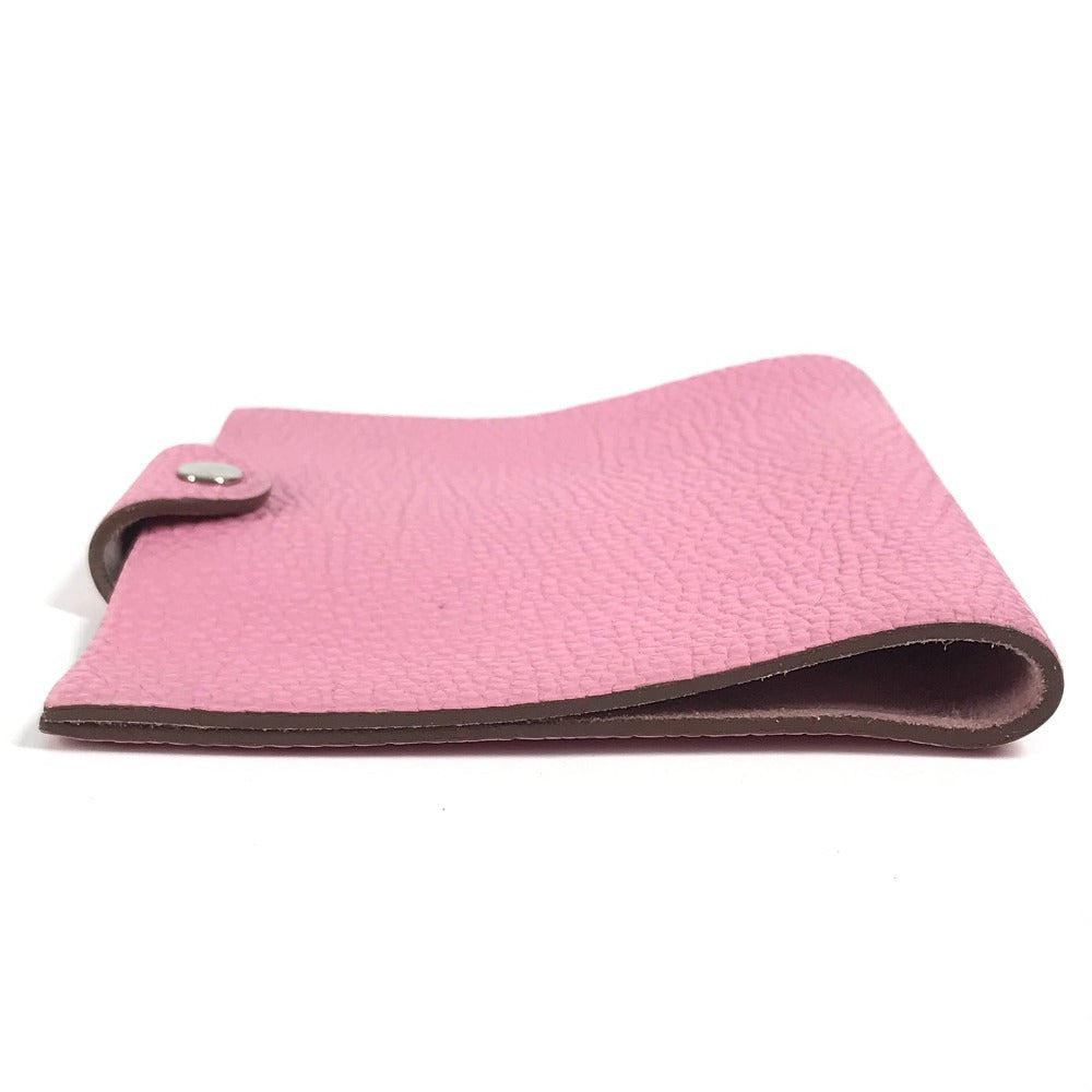 HERMES Ulysse PM Notebook Cover, Memo Pad, Stationery, Notebook Cover, Taurillon Clemence Leather, Women's, Pink