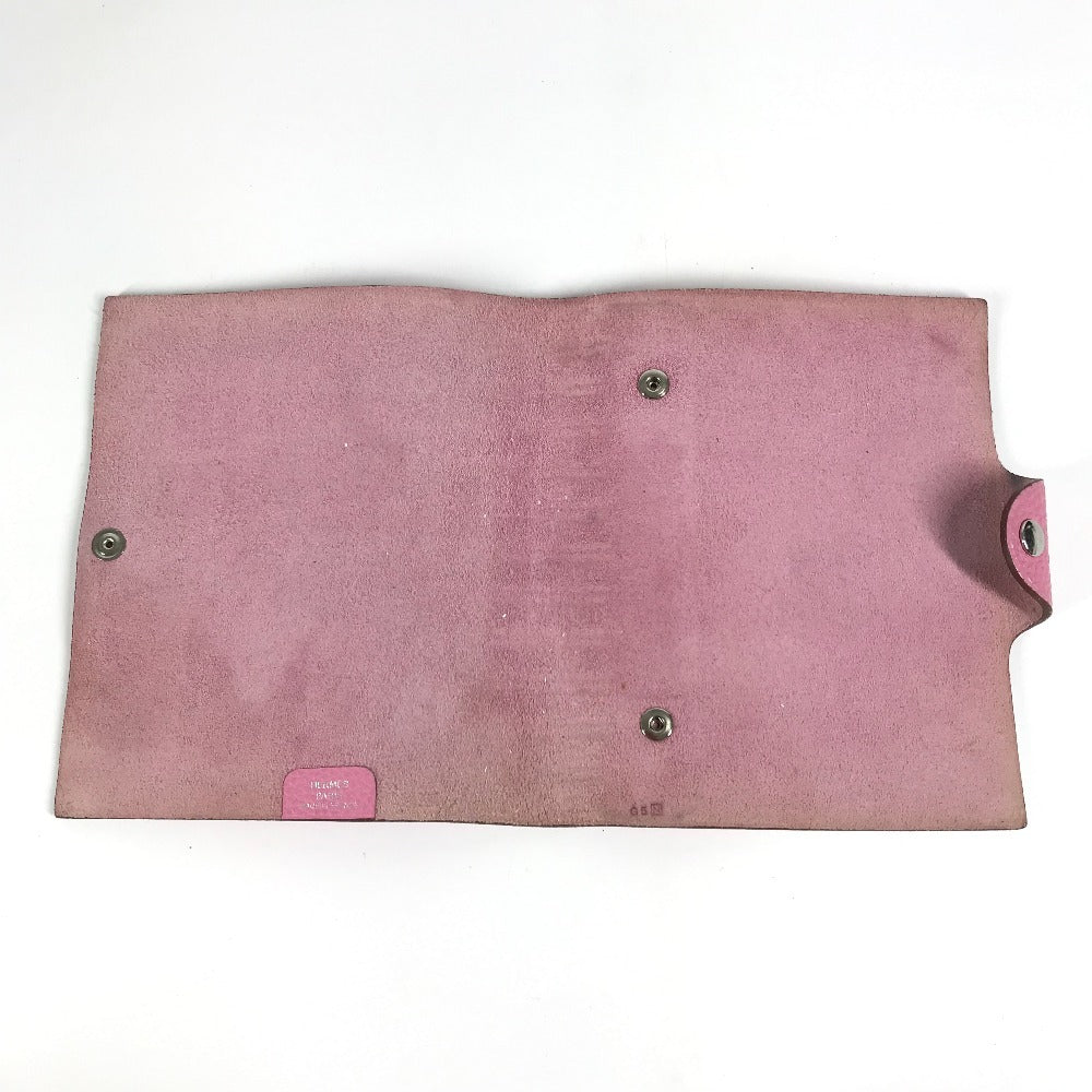 HERMES Ulysse PM Notebook Cover, Memo Pad, Stationery, Notebook Cover, Taurillon Clemence Leather, Women's, Pink