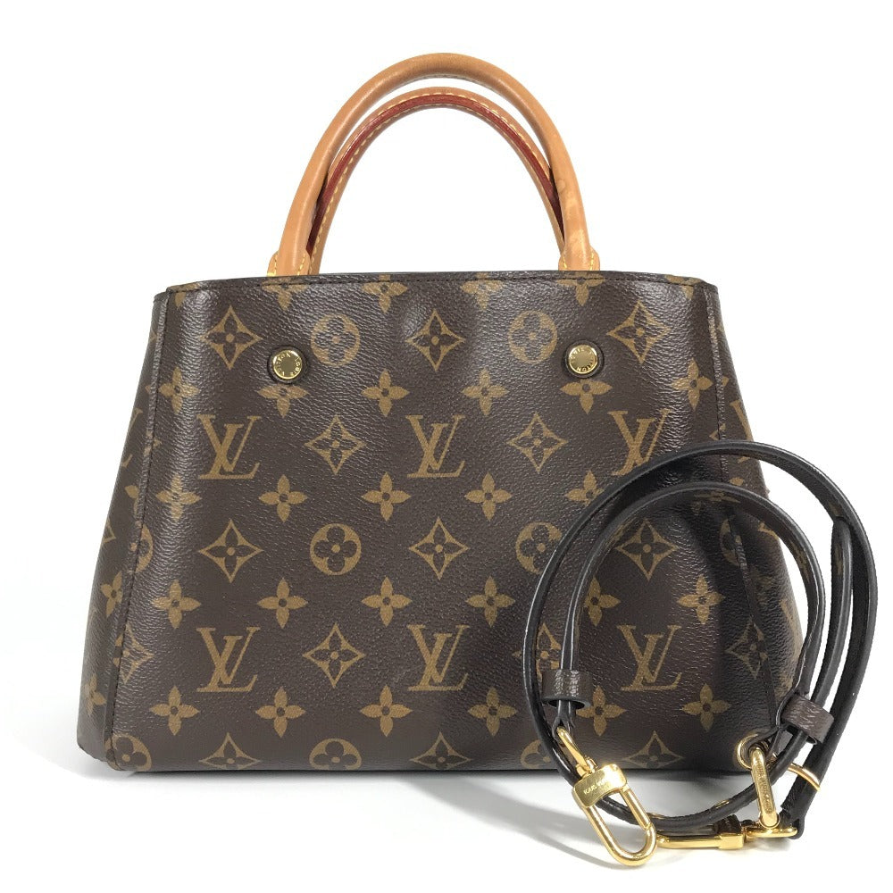 LOUIS VUITTON M41055 Monogram Montaigne BB 2-Way Bag, Shoulder Bag, Tote Bag, Crossbody Bag, Handbag, Monogram Canvas, Women's, Brown