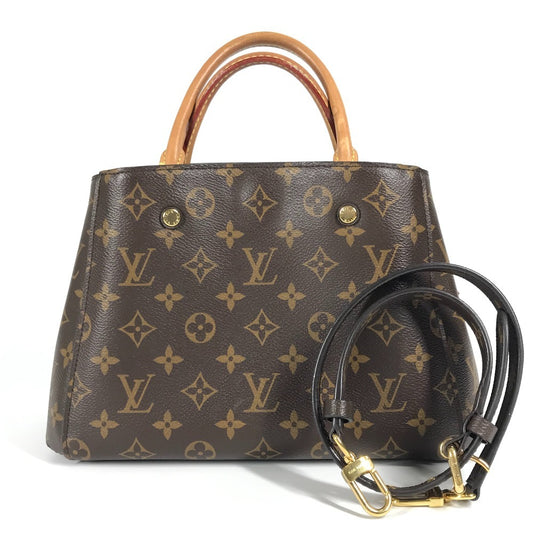 LOUIS VUITTON M41055 モノグラム モンテーニュBB モンテーニュ BB 2WAYバッグ ショルダーバッグ トートバッグ 斜め掛け ハンドバッグ モノグラムキャンバス レディース ブラウン