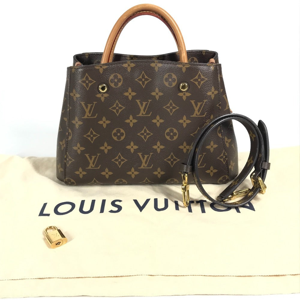 LOUIS VUITTON M41055 Monogram Montaigne BB 2-Way Bag, Shoulder Bag, Tote Bag, Crossbody Bag, Handbag, Monogram Canvas, Women's, Brown