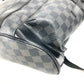 LOUIS VUITTON N41379 Damier Graphite Christopher MM Backpack in Damier Graphite Canvas, Unisex, Black