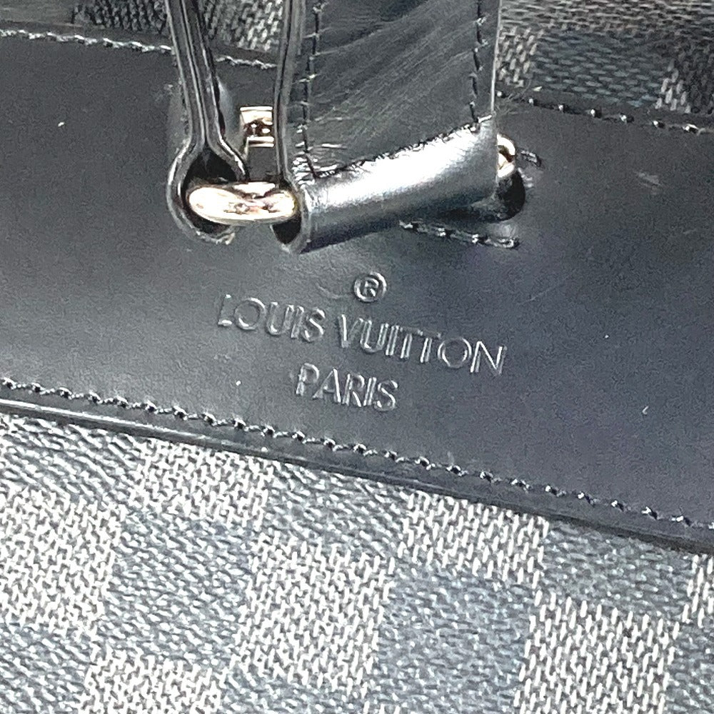 LOUIS VUITTON N41379 Damier Graphite Christopher MM Backpack in Damier Graphite Canvas, Unisex, Black