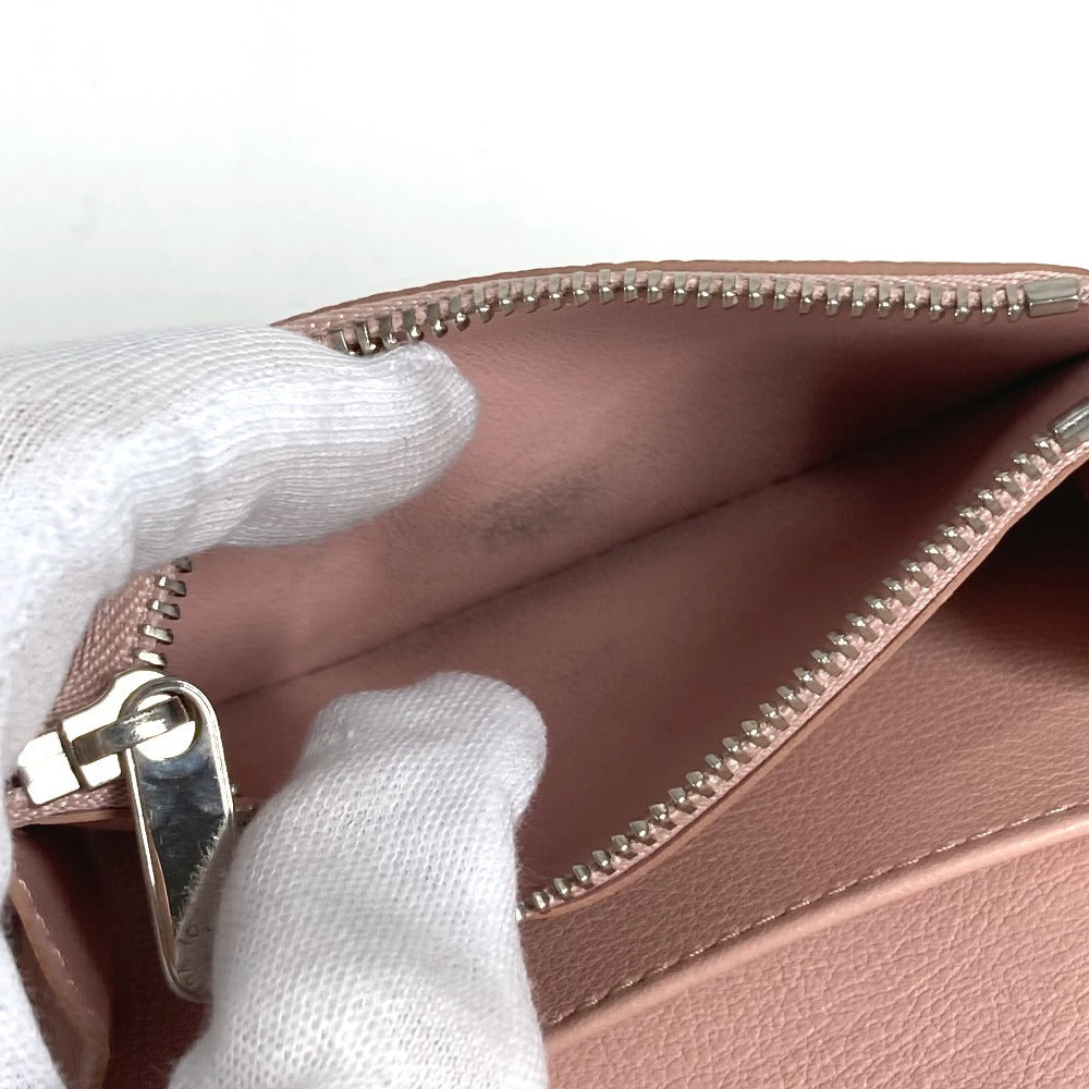 LOUIS VUITTON M64050 Monogram Mahina Porte Monnaie Anae Compact Wallet with Flap Coin Purse, Bifold Wallet, Monogram Mahina, Women's, Magnolia Pink