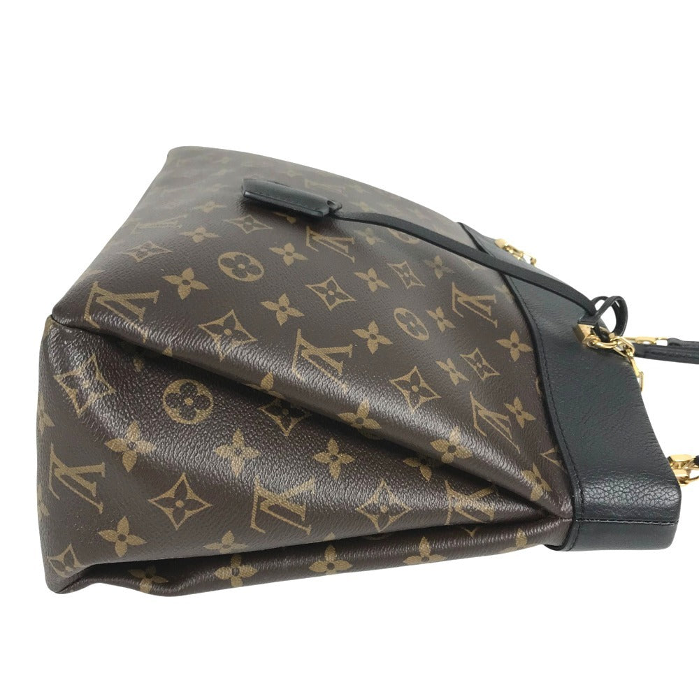 LOUIS VUITTON M51198 Monogram Pallas Shopper Tote Bag, Double Chain Shoulder Bag, Monogram Canvas, Women's, Brown
